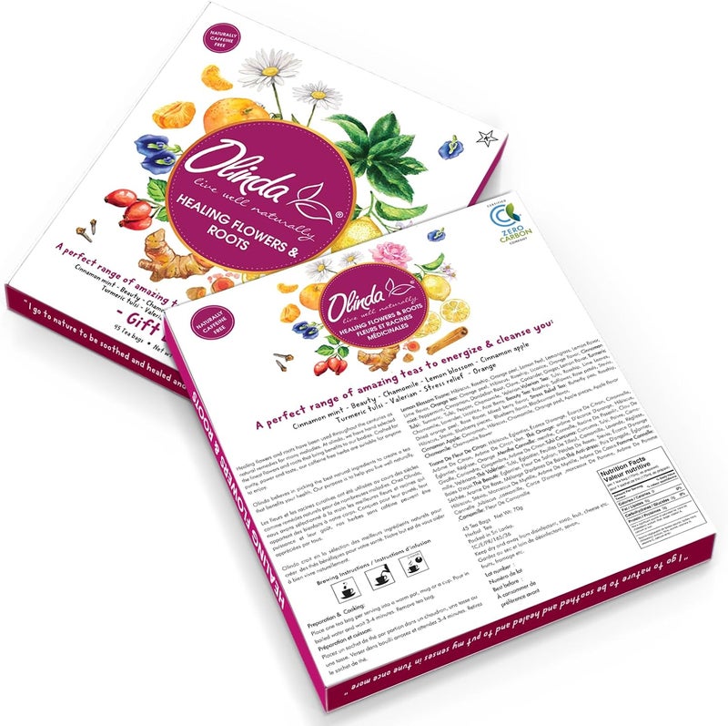 Olinda Healing Flowers & Roots Herbal Tea Gift Box - Image 5